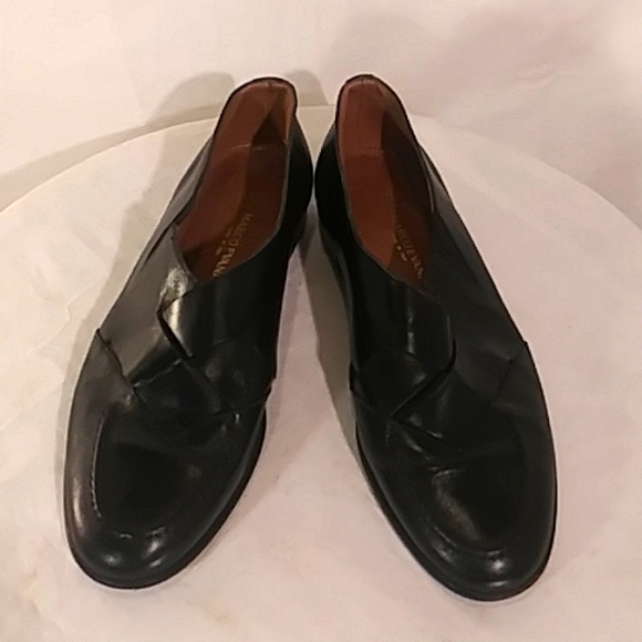? Like New Marco Evani (Italy) Black Leather Loafer Shoes main image 4